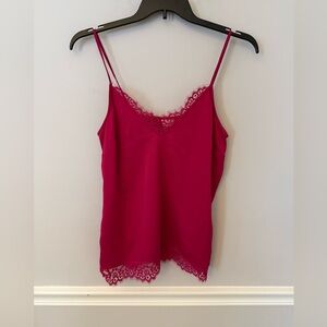 A new day pink lace camisole tank. S